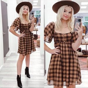 By Together Mocha Plaid Mini